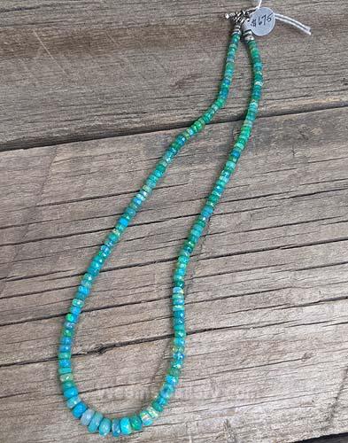 dyed Ethiopian opal necklace by Pam Springall
